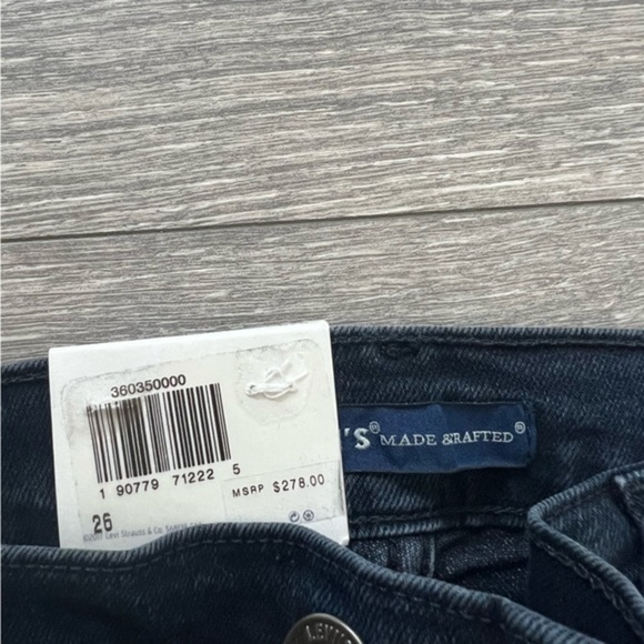 Levi's Made & Crafted Silver High Rise Skinny Jean - Picture 9 of 10